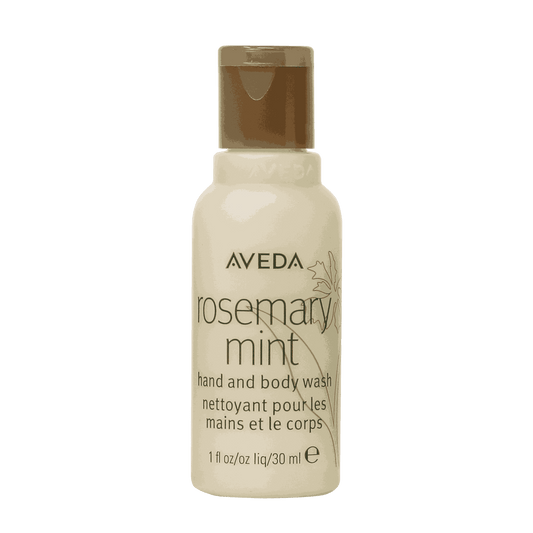 Aveda Rosemary Mint Bath Gel – 1 oz / 30 ml offers a refreshing, luxurious cleansing experience for your guests.
