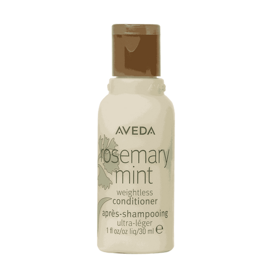 Aveda Rosemary Mint Conditioner – 1 oz / 30 ml, a hydrating formula that leaves hair soft and smooth with refreshing aroma.