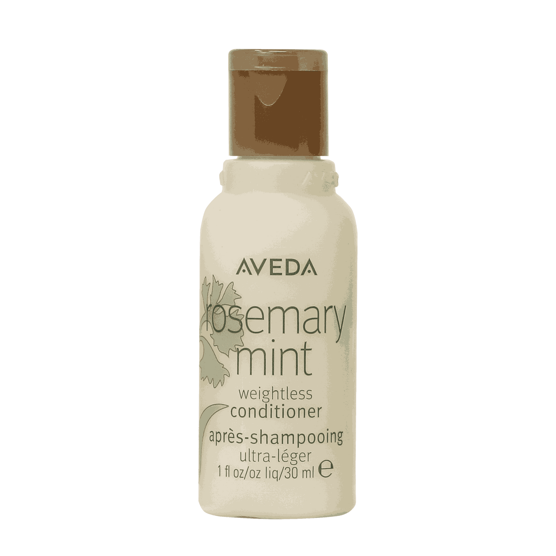 Aveda Rosemary Mint Conditioner – 1 oz / 30 ml, a hydrating formula that leaves hair soft and smooth with refreshing aroma.
