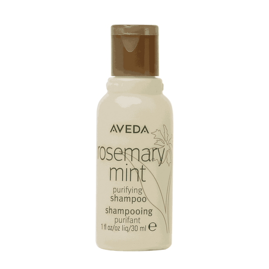Aveda Rosemary Mint Shampoo – 1 oz / 30 ml offers a refreshing cleanse with rosemary and mint for revitalized hair.