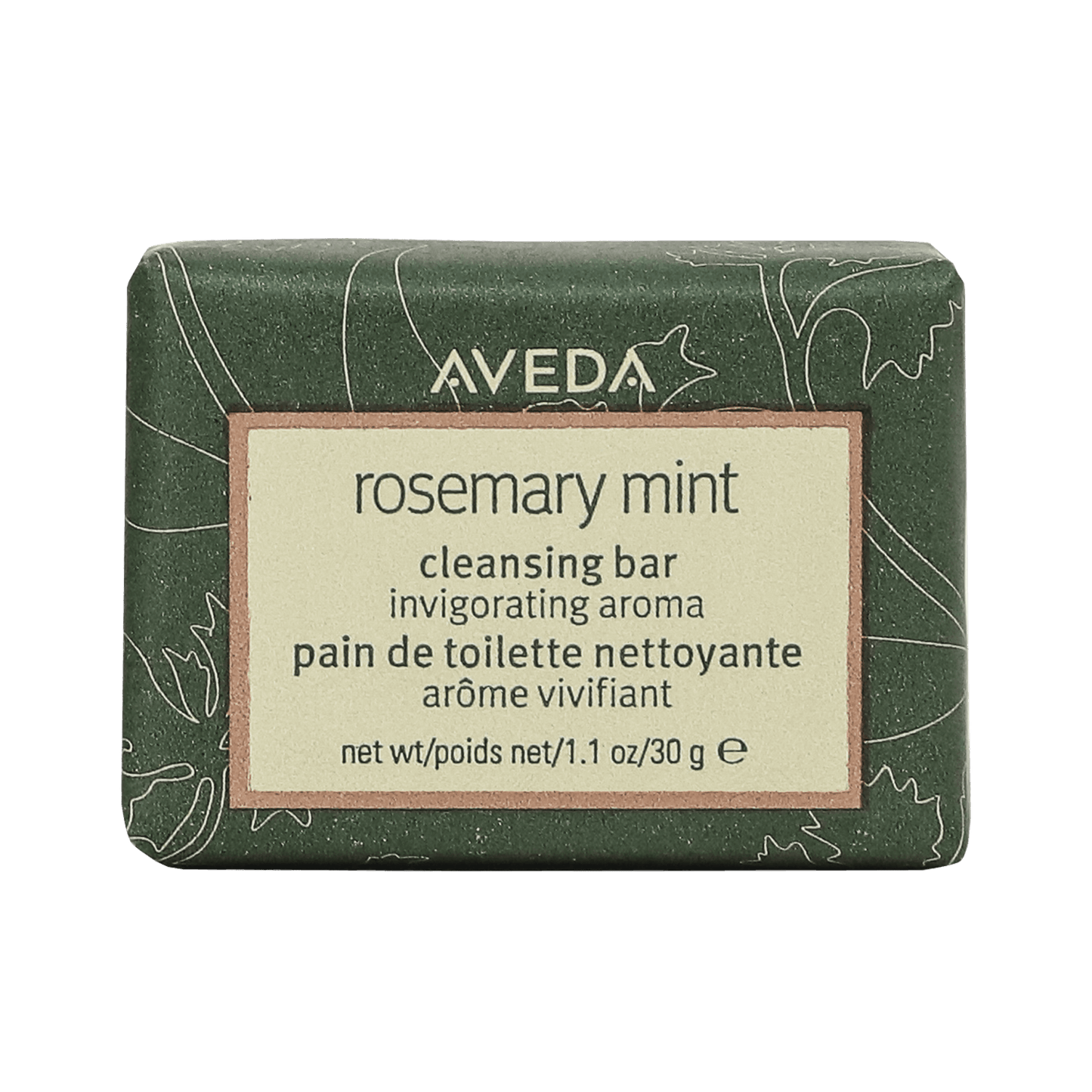 Aveda Rosemary Mint Facial Soap Bar - 1 oz / 30 g offers refreshing cleansing with invigorating rosemary and mint aromas.