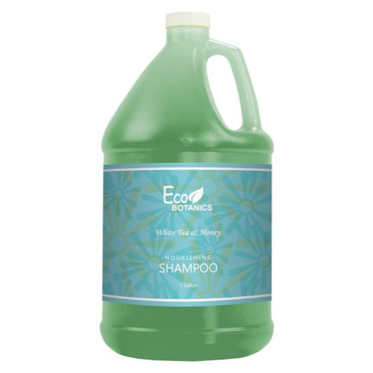 Eco Botanics Shampoo - Case of 2 or 4 gallons offers nourishing white tea and honey for refreshed, revitalized hair.