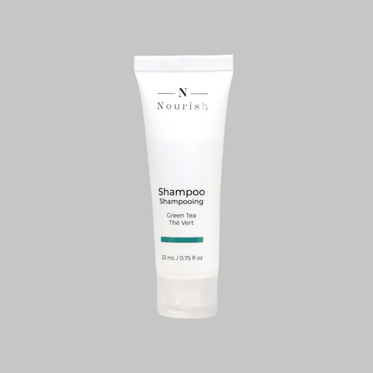 Nourish Lemongrass & Green Tea Shampoo rejuvenates hair with an invigorating fragrance for a refreshing cleanse.