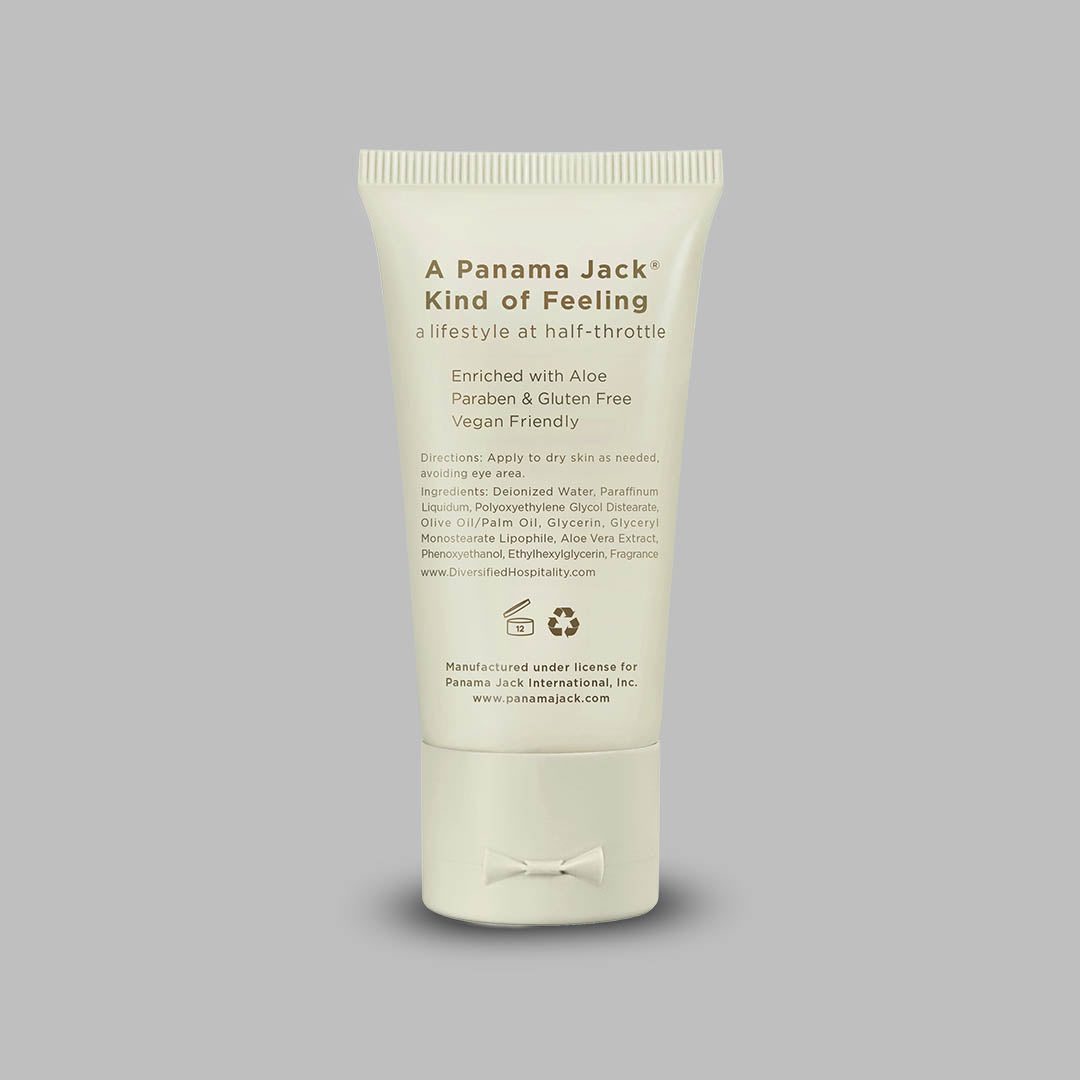 Pamper your skin with Panama Jack Wisteria Body Lotion – 1 oz., enriched with a delightful wisteria fragrance.