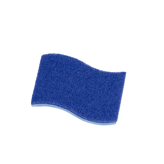 Durable Scrub Sponge - 100 Per case, individually wrapped for effective cleaning in kitchens and bathrooms.