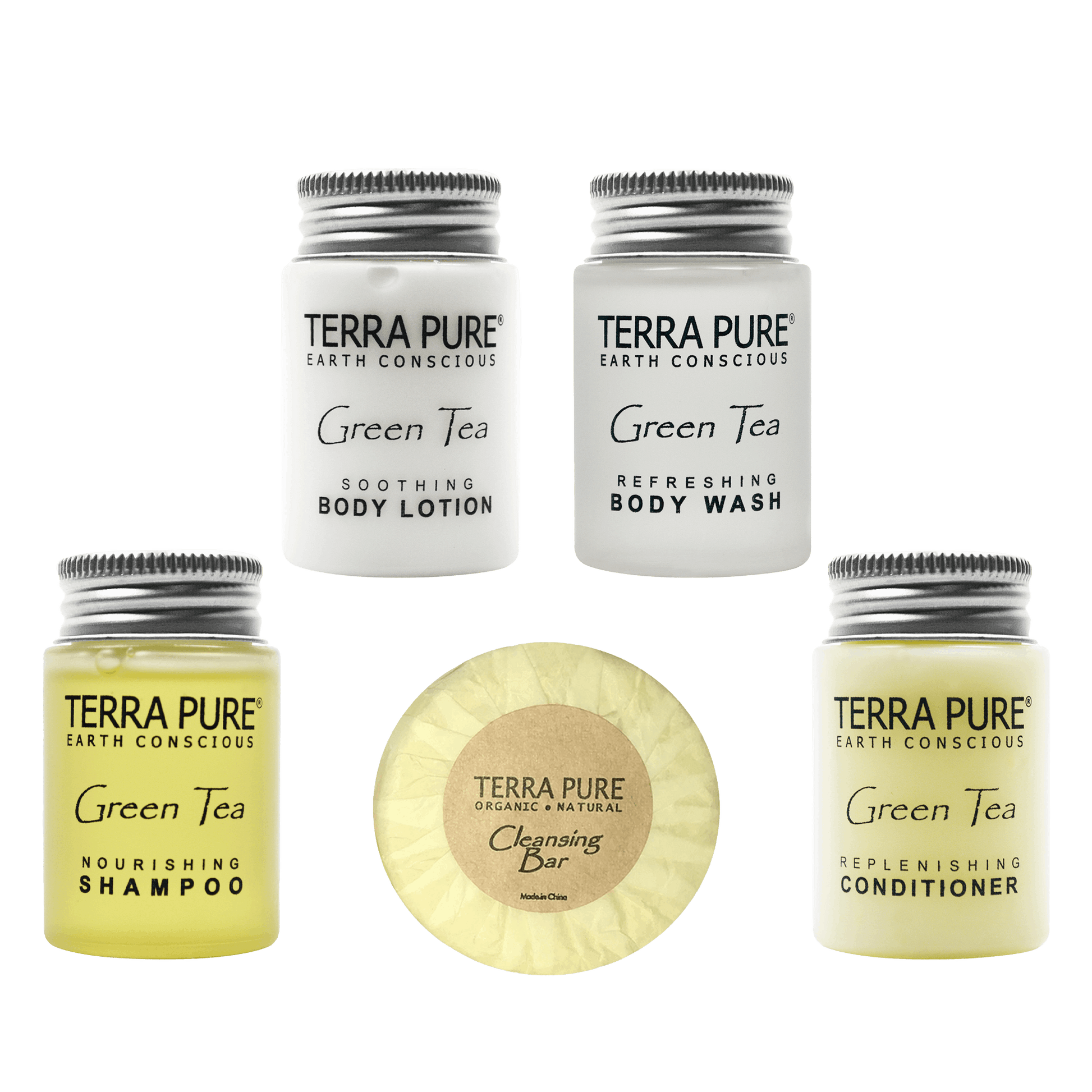 Terra Pure Green Tea Toiletry Bags