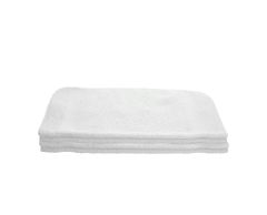 Soft and durable Oxford Gold Dobby Washcloth 13x 13 - 12 Per Pack, ideal for hotels and Airbnb hosts.