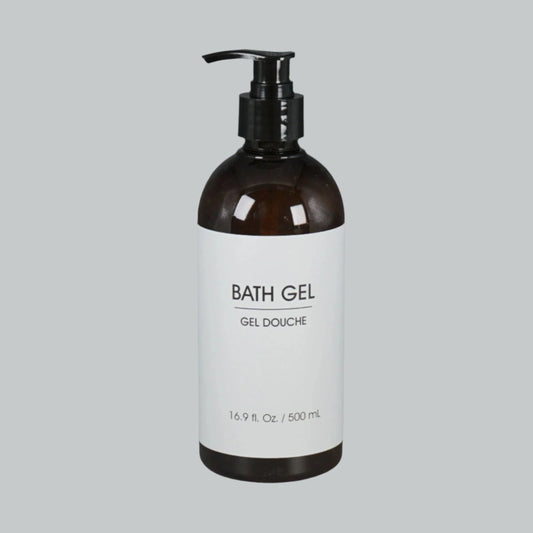 Refresh your skin with our Refillable Pump Bath Gel - 500ml, perfect for luxurious hotel and Airbnb experiences.