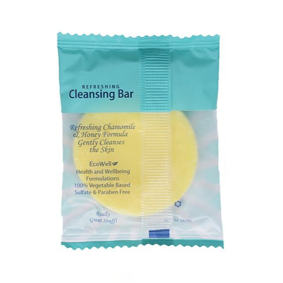 Eco Botanics Cleansing Soap Bar 0.5 oz / 14g, infused with white tea and honey for gentle cleansing and refreshing skin.
