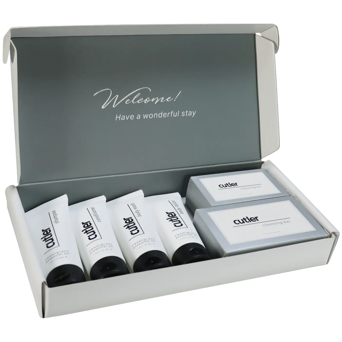 Cutler Luxury Hotel Welcome Amenities & Guest Toiletries Kit – 20 Gift Sets