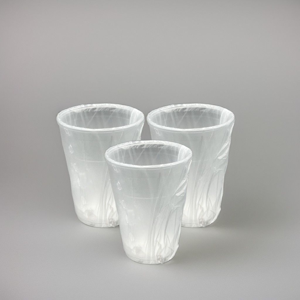 Individually Wrapped Plastic Cups - Case of 1000, perfect for hygienic serving at events, hotels, and healthcare facilities.