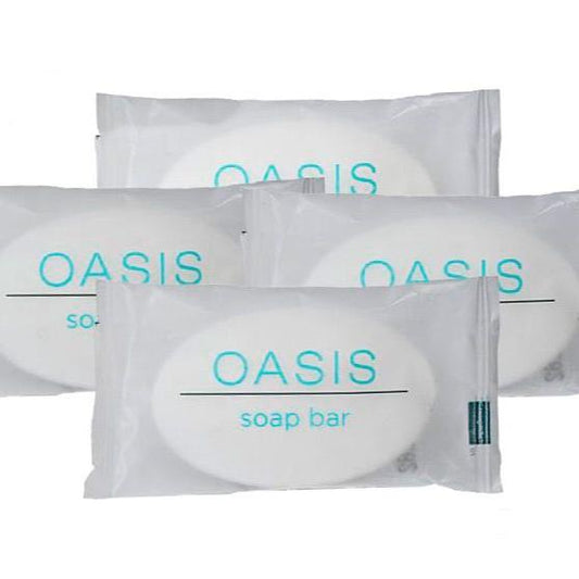 Oasis Soap Bar 0.45 oz / 13g offers a refreshing clean experience with its appealing pearl-like wrapper.