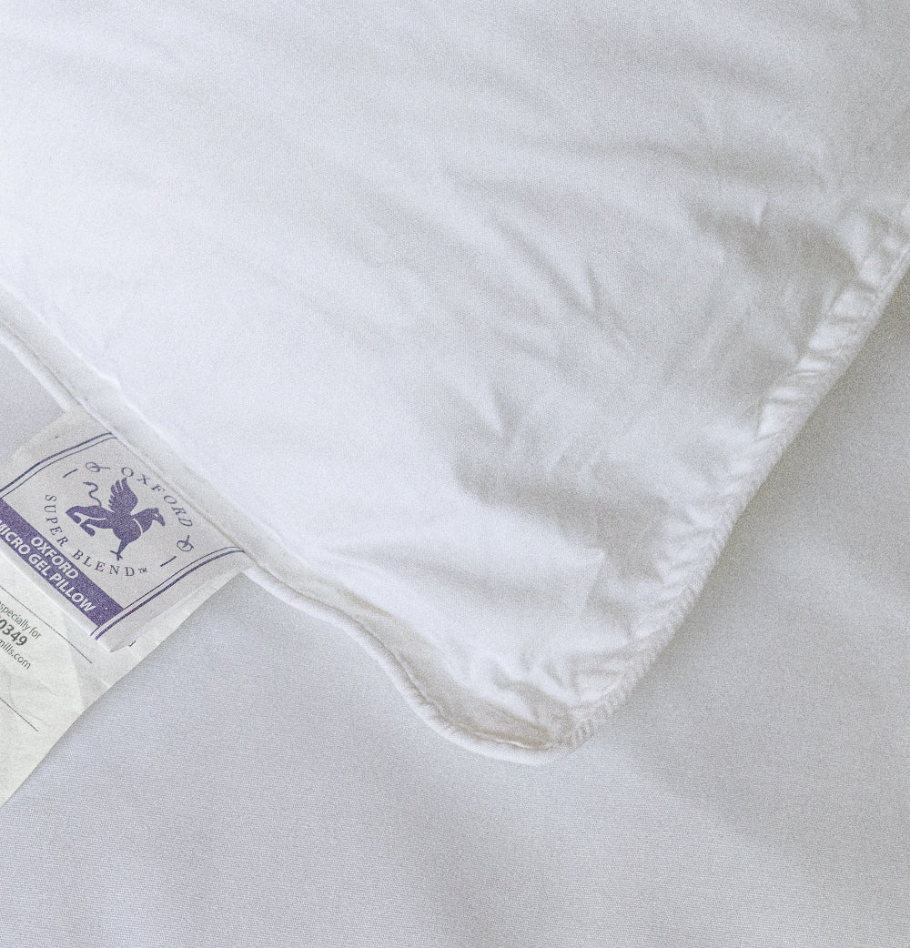 Luxurious Oxford Micro-Gel Pillows provide cloud-like softness and comfort for an exceptional sleep experience.