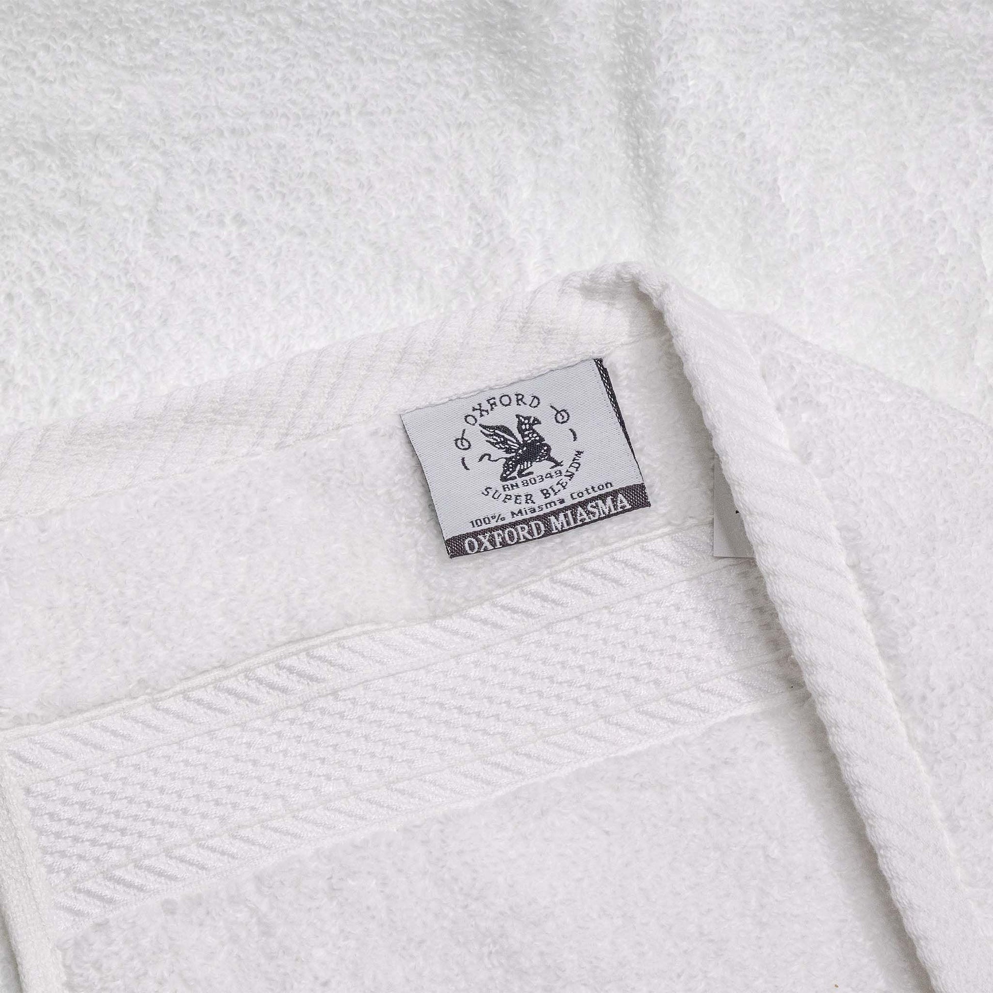 Oxford Miasma Bath towels showcase luxurious 100% cotton with a soft feel and elegant dobby border, ideal for hotels.