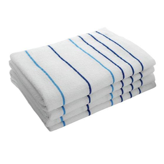Elevate your poolside with Pinnacle Premium Pool Towels 35" x 70", featuring soft cotton and vibrant stripes.
