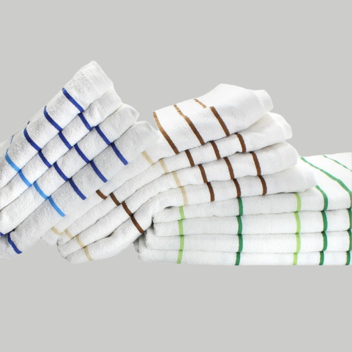 Pinnacle Premium Pool Towels 35" x 70" in vibrant colors, perfect for luxurious poolside relaxation.