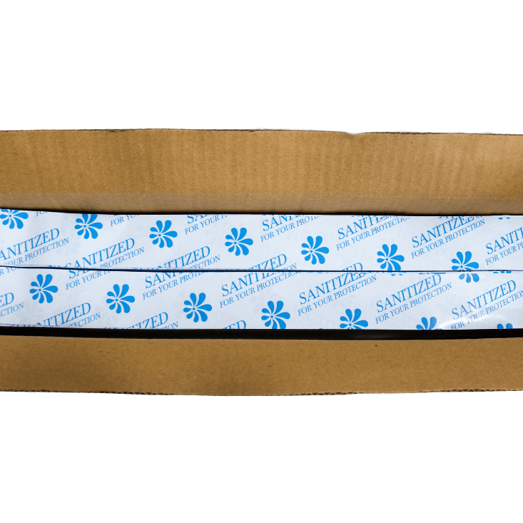 Toilet Seat Sanitized Band – Case of 1000 ensures hygiene with visible "Sanitized for Your Protection" messaging.