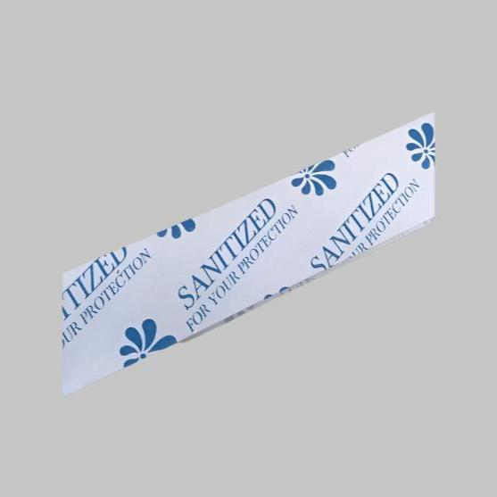 Toilet Seat Sanitized Band – Case of 1000 ensures hygiene with a clear "Sanitized for Your Protection" message.